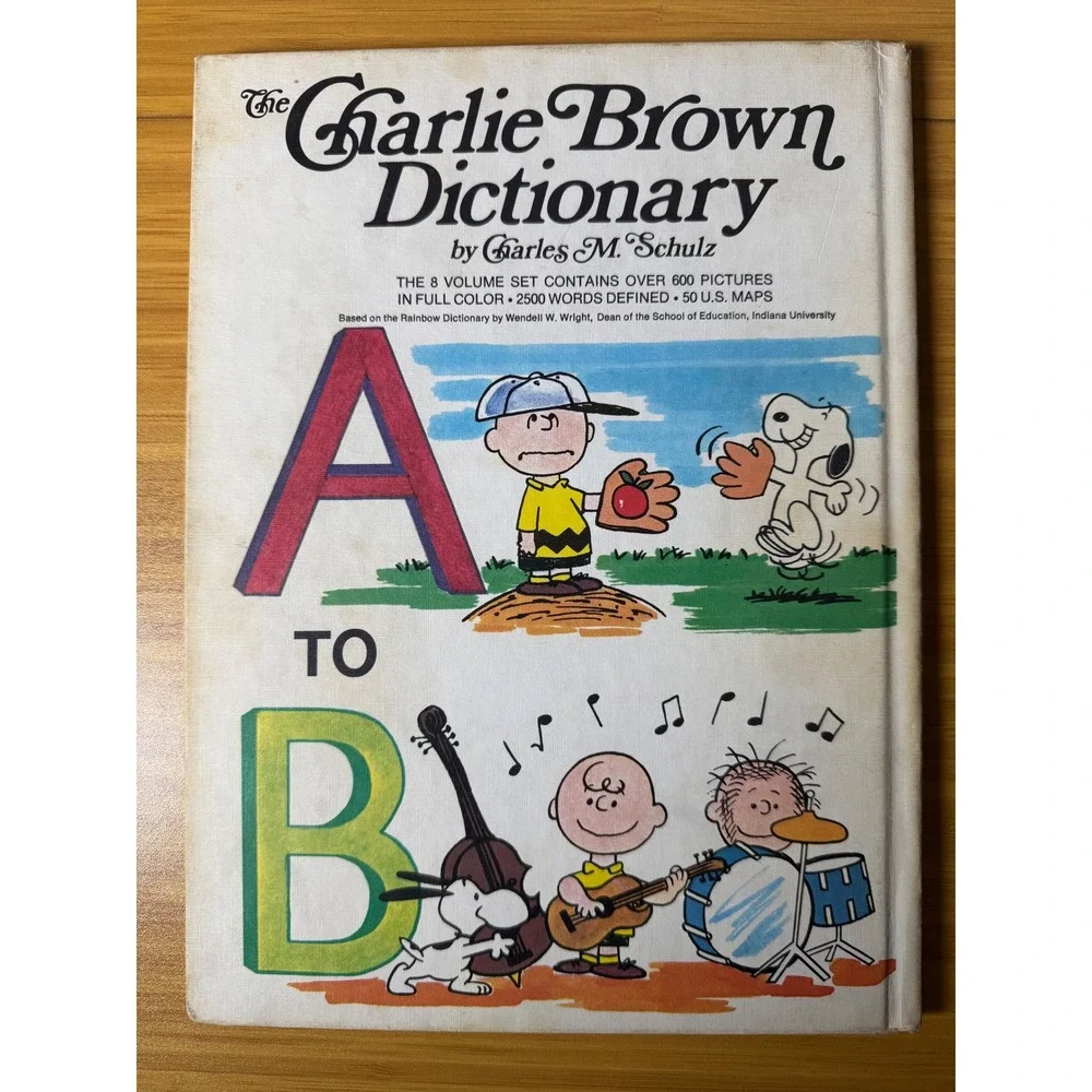 The Charlie Brown Dictionary Volume 1 A to B by Charles M Schulz‎ Hardcover Book